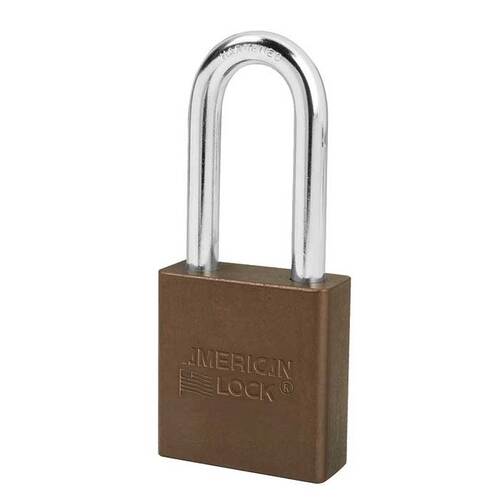 Aluminum Padlock Brown