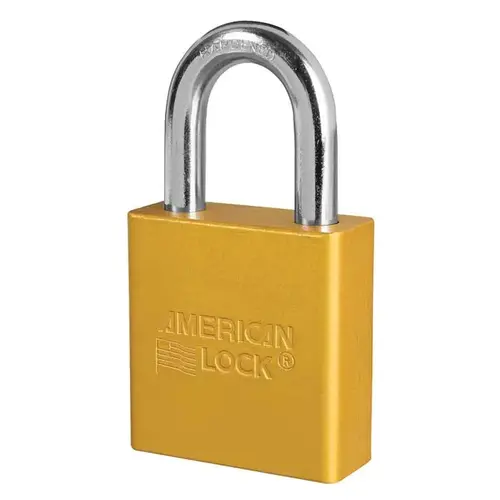 Aluminum Padlock Yellow