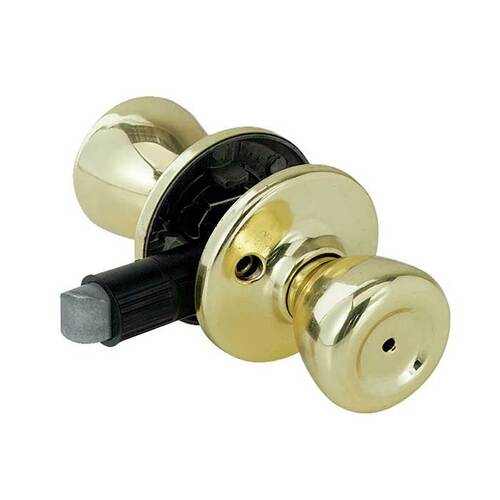 Mobile Home Privacy Knob Bright Polished Brass