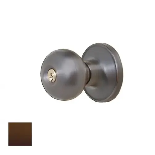 Grade 3 Entry Knob Lockset Oil Rubbed Dark Bronze