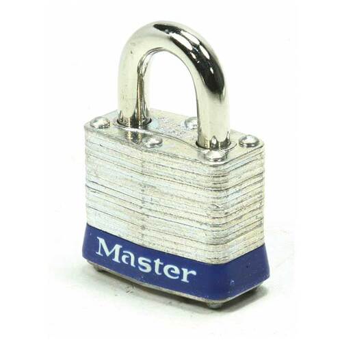 Laminated Steel Padlock Blue