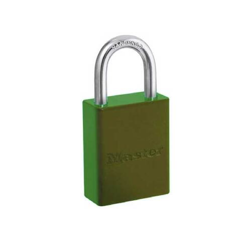 Aluminum Body Padlock Green