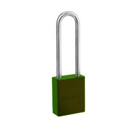 Aluminum Body Padlock Green