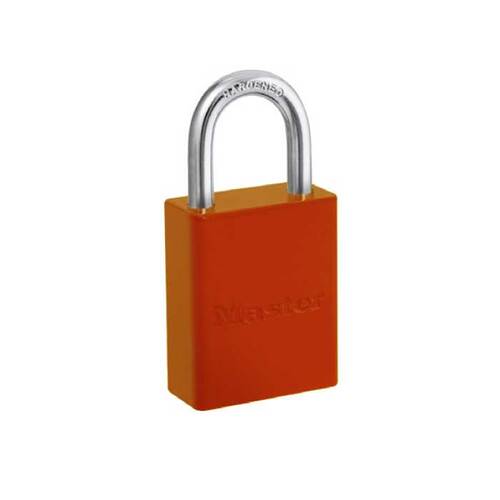 Aluminum Body Padlock Orange