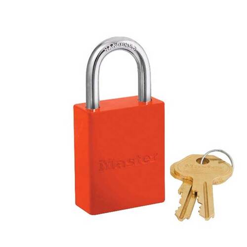 Aluminum Body Padlock Orange