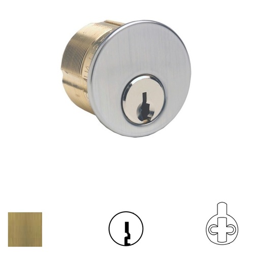 Mortise Cylinder Satin Brass Blackened