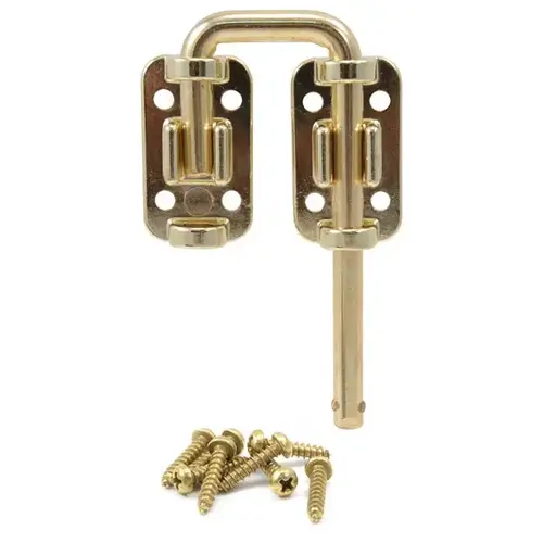 Engert Latch Bolt 10SDL-B Patio Door Drop-in Security Latch Bolt Brass Plated