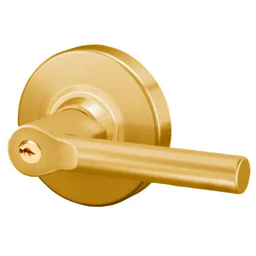 ALX53P6 Broadway Entrance Lock Bright Polished Brass