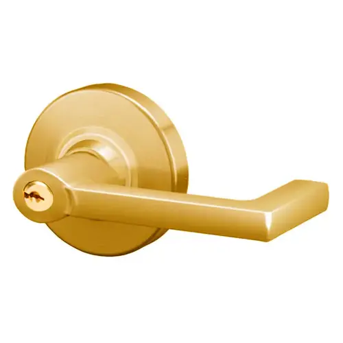 ALX53P6 Longitude Entrance Lock Bright Polished Brass