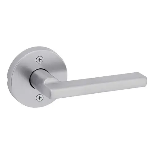 Halifax Lever with Round Rose Half Dummy Door Lock Satin Chrome Finish