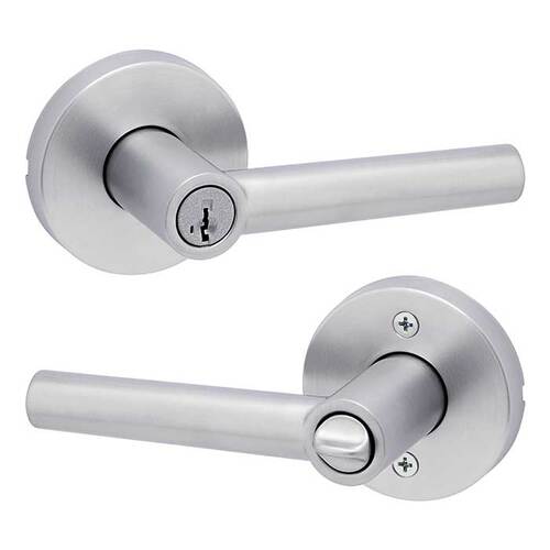 Milan Keyed Entry Lever Satin Chrome