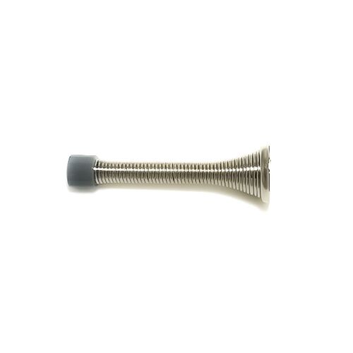 3-1/8" Spring Door Stop Satin Nickel