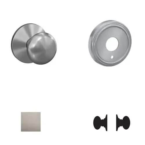 FC172 Custom Non-Turning Knob Set Satin Nickel