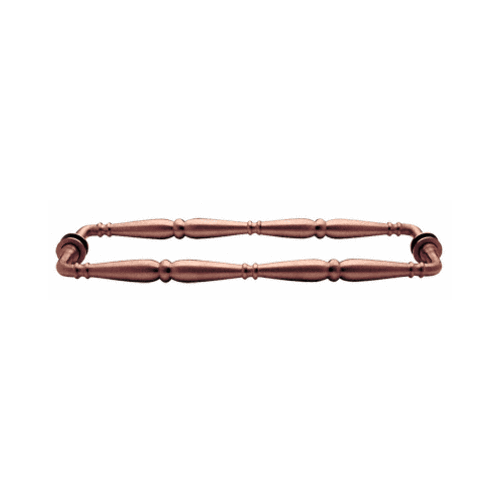 Antique Brushed Copper Victorian Style 18" Back-to-Back Towel Bar