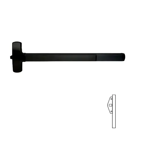 25 Series Fire Rated Exit Device Matte Black