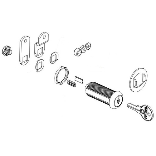 CompX Fort MFW23168B-KD 23000 Series Cam Lock