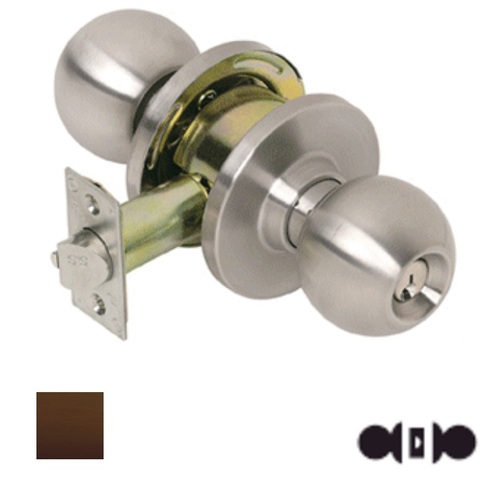 PLS K210-10B-2-3/4 Grade 2 Passage Knob Latch Oil Rubbed Dark Bronze