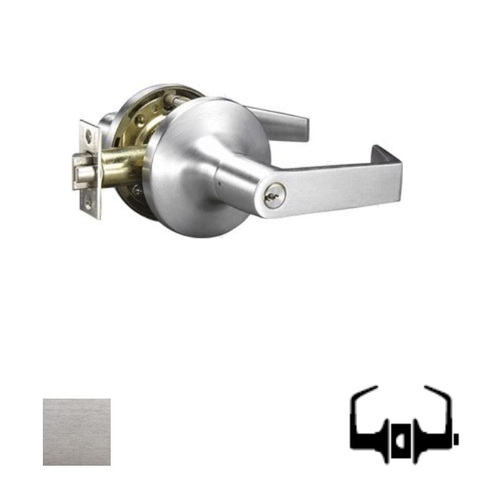 PLS L140-26D-2-3/4 Grade 1 Privacy Lever Lock Satin Chrome