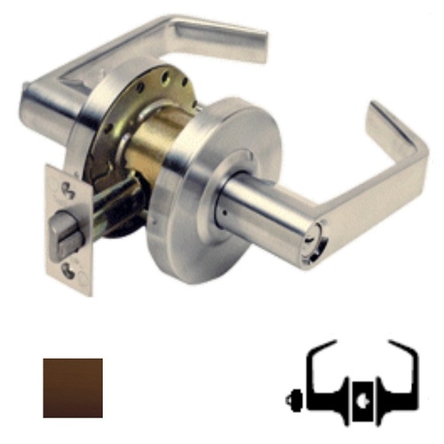 PLS L280FWIC-10B-2-3/4 Grade 2 Storeroom Lever Lock With Clutch Feature and SFIC Prep Oil Rubbed Dark Bronze