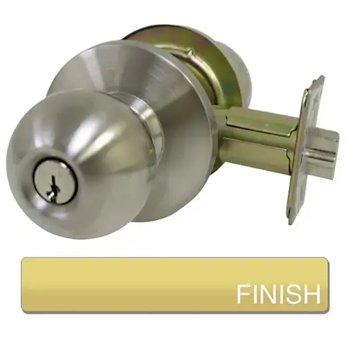 K2080 Storeroom Lockset Bright Polished Brass