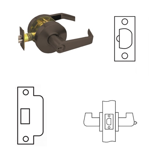 RL Series Cylindrical Lever Lock Oil Rubbed Dark Bronze