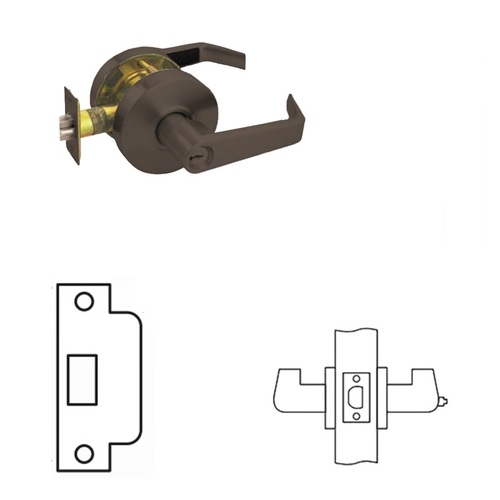 RL Series Cylindrical Lever Trim Oil Rubbed Dark Bronze