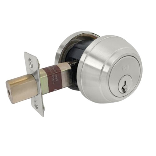 DB1060 Single Cylinder Deadbolt Satin Stainless Steel