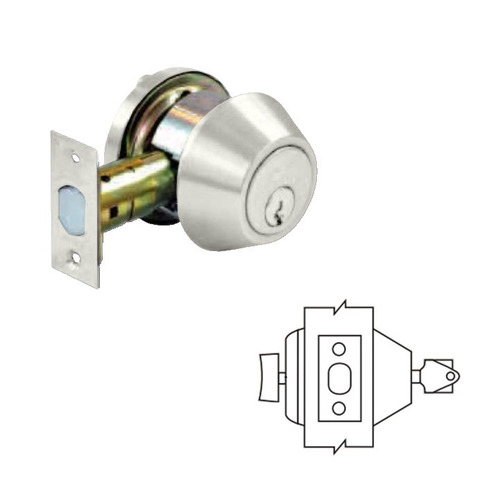 DBX Series Grade 2 Deadbolt Satin Stainless Steel