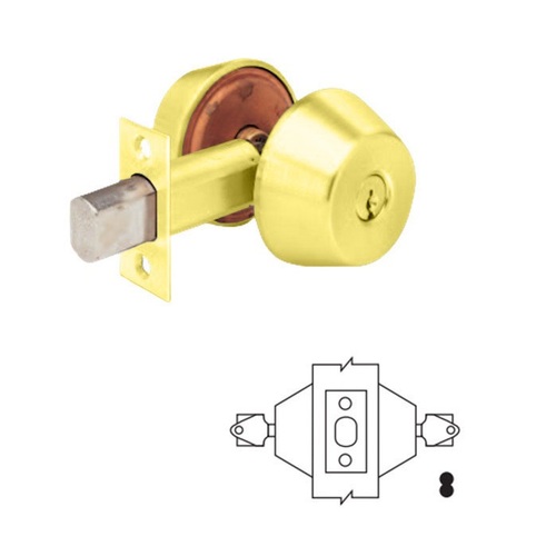 DB Series Grade 2 Deadbolt Bright Polished Brass