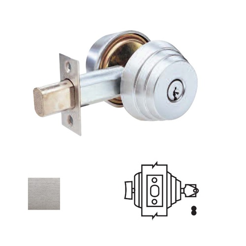 E Series Grade 2 Deadbolt Satin Chrome