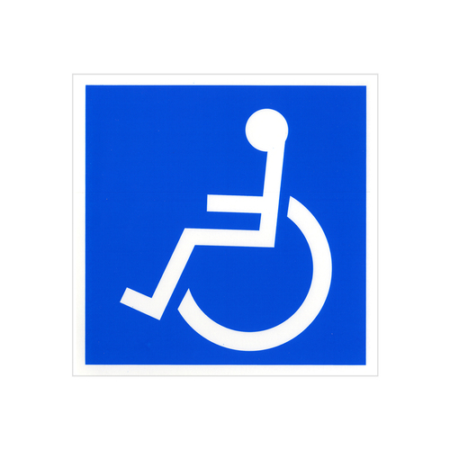 6 x 6 Handicapped Symbol Decal