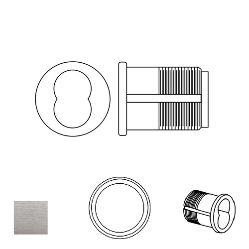 Mortise IC shell only, Satin Chrome