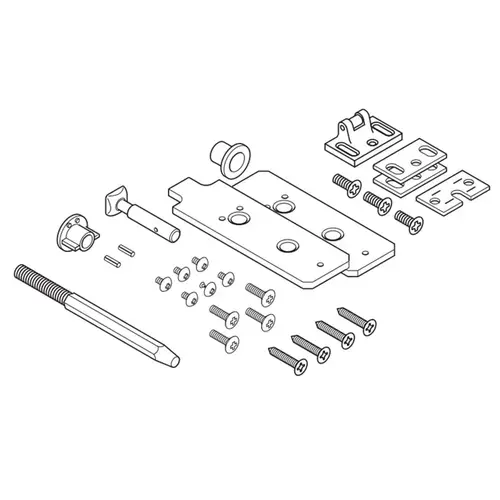Yale Commercial 81-9500-1512-000 Surface Vertical Rod Exit Device Mounting Pack