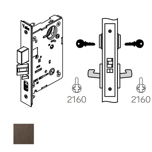 Mortise Knob Body, 8830-2, Dark Oxidized Satin Bronze