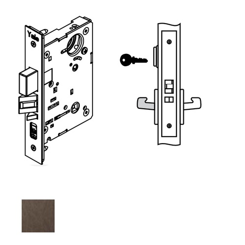 Mortise Lever Body, 8805FL, Dark Oxidized Satin Bronze