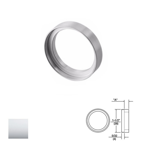Cylinder Collar for Mortise or Rim, Bright Polished Chrome