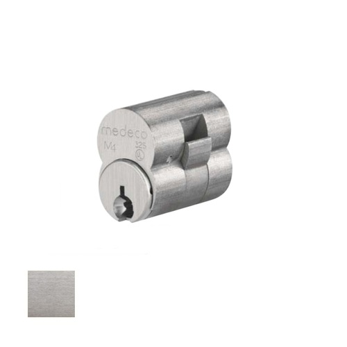 6 Pin LFIC Deadbolt Core-Biaxial, Sub-Assembled Satin Chrome