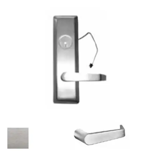 Exit Device Lever Trim, Satin Chrome