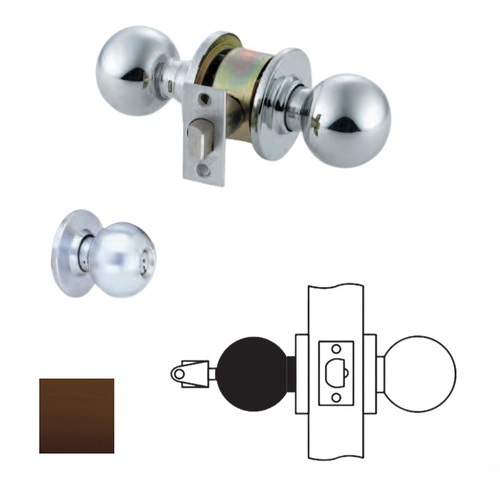 MK Series Cylindrical Knob Locks Oil Rubbed Dark Bronze