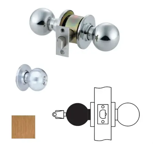 MK Series Cylindrical Knob Locks Satin Bronze