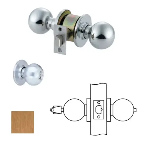 MK Series Cylindrical Knob Locks Satin Bronze