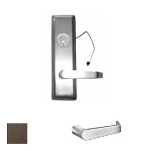 Exit Device Lever Trim, Dark Oxidized Satin Bronze