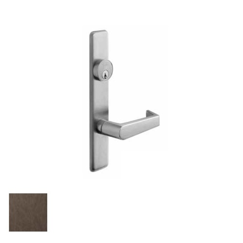 Exit Device Escutcheon Trim, Classroom/Storeroom, Dark Oxidized Satin Bronze