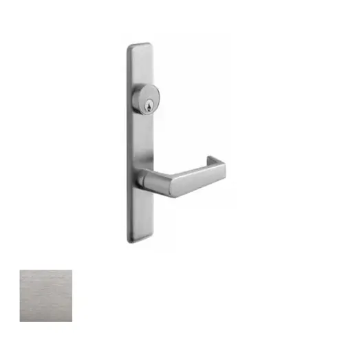 Exit Device Escutcheon Trim, Classroom/Storeroom, Satin Chrome