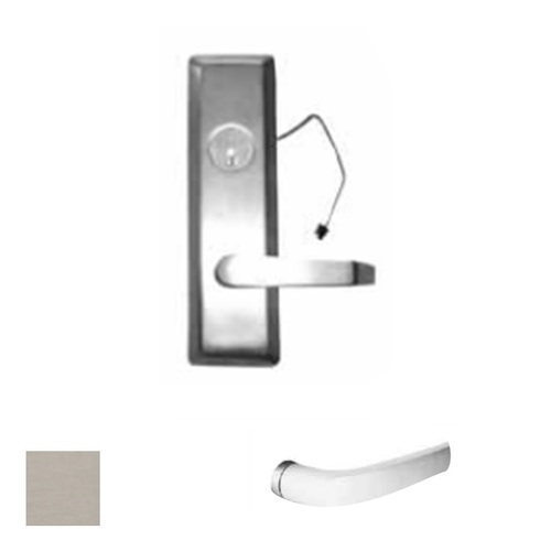 Exit Device Lever Trim, Satin Stainless Steel