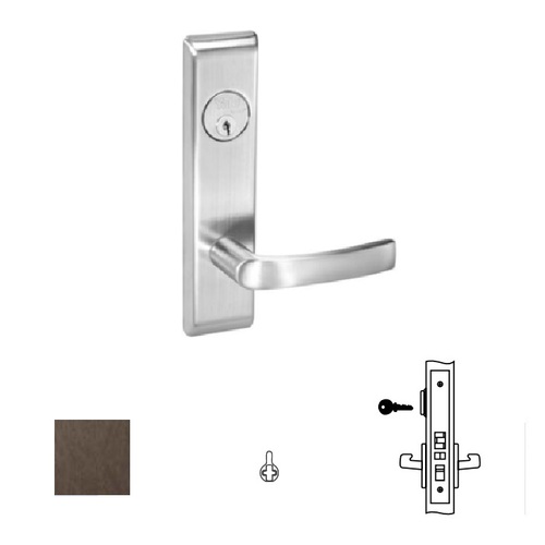 8800FL Mortise Lever Escutcheon Working Trim, 8807FL, Dark Oxidized Satin Bronze