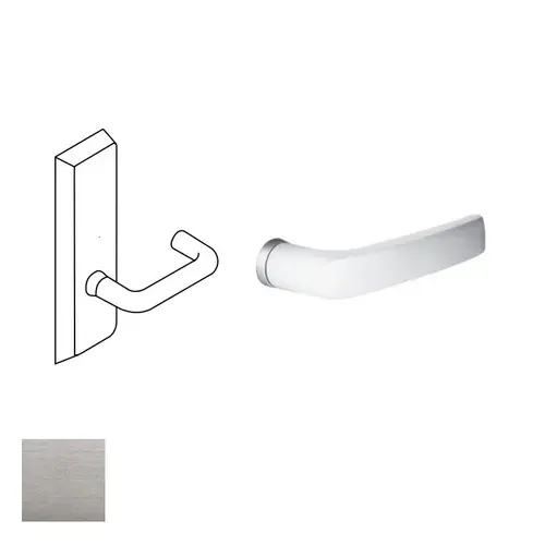 Exit Device Lever Trim, Satin Chrome