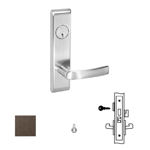 8800FL Mortise Lever Escutcheon Working Trim, 8822FL, Dark Oxidized Satin Bronze