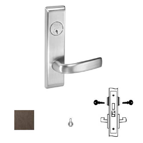 8800FL Mortise Lever Escutcheon Working Trim, 8860-2FL, Dark Oxidized Satin Bronze