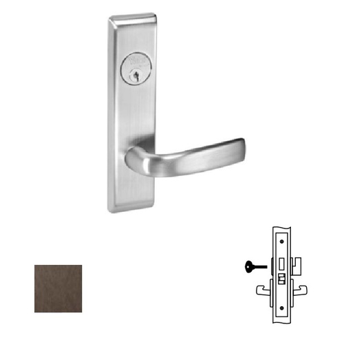 8800FL Mortise Lever Escutcheon Working Trim, 8802FL, Dark Oxidized Satin Bronze